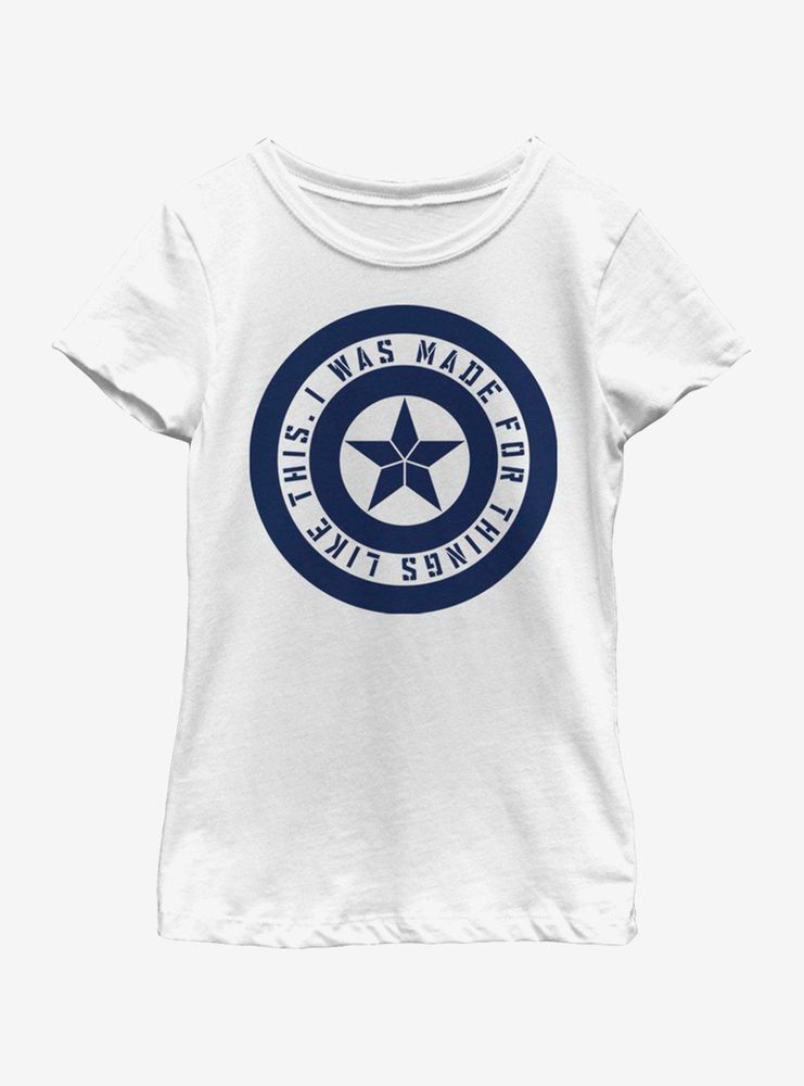 Marvel Avengers: Endgame Shield Inspiration Youth Girls T-Shirt