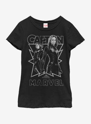 Marvel Captain Youth Girls T-Shirt