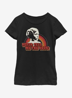 Star Wars Never Tell Me The Odds Youth Girls T-Shirt