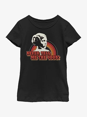 Star Wars Never Tell Me The Odds Youth Girls T-Shirt