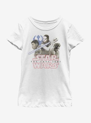 Star Wars The Last Jedi Trio SW Youth Girls T-Shirt