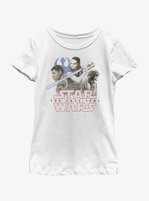 Star Wars The Last Jedi Trio SW Youth Girls T-Shirt