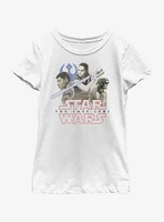 Star Wars The Last Jedi Trio SW Youth Girls T-Shirt