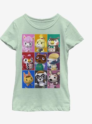 Nintendo Animal Blocks Youth Girls T-Shirt