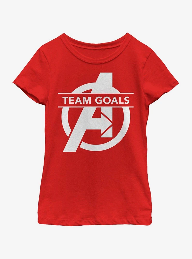 Marvel Avengers: Endgame Team Goals Youth Girls T-Shirt