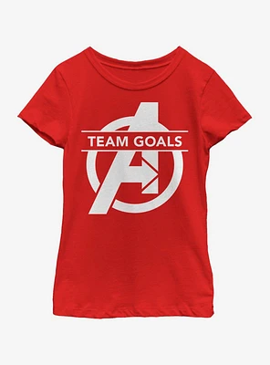 Marvel Avengers: Endgame Team Goals Youth Girls T-Shirt