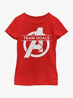 Marvel Avengers: Endgame Team Goals Youth Girls T-Shirt