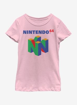 Nintendo N64 Logo Youth Girls T-Shirt