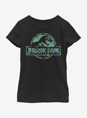Jurassic Park Floral Logo Youth Girls T-Shirt