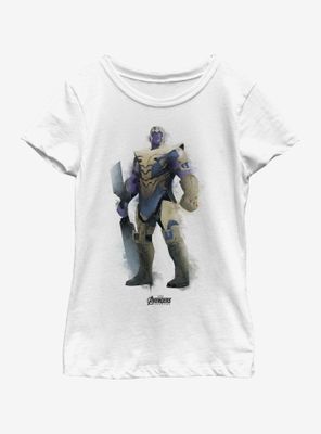 Marvel Avengers: Endgame Thanos Paint Youth Girls T-Shirt