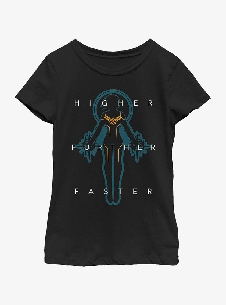 Marvel Captain Power Youth Girls T-Shirt