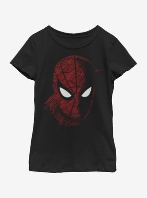 Marvel Spiderman: Far From Home Spidey Tech Portrait Youth Girls T-Shirt