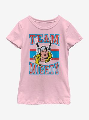 Marvel Thor Team Mighty Youth Girls T-Shirt