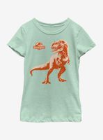 Jurassic Park Action Dino Youth Girls T-Shirt