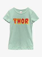 Marvel Thor Logo Youth Girls T-Shirt