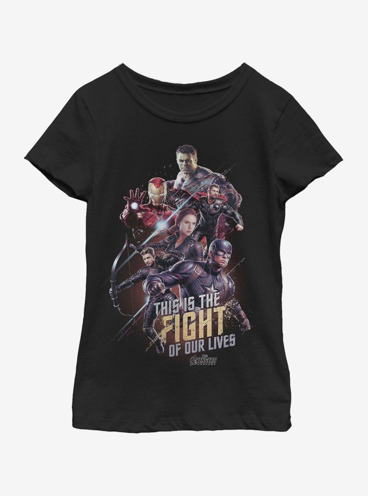 Marvel Avengers: Endgame Life Fight Youth Girls T-Shirt