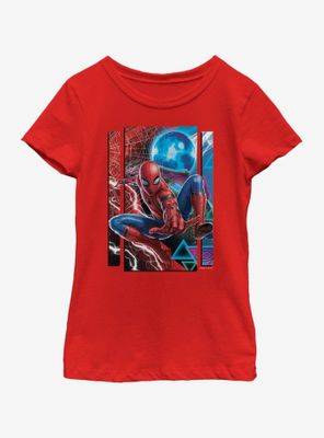 Marvel Spiderman: Far From Home Spider Mysterio Slash Youth Girls T-Shirt