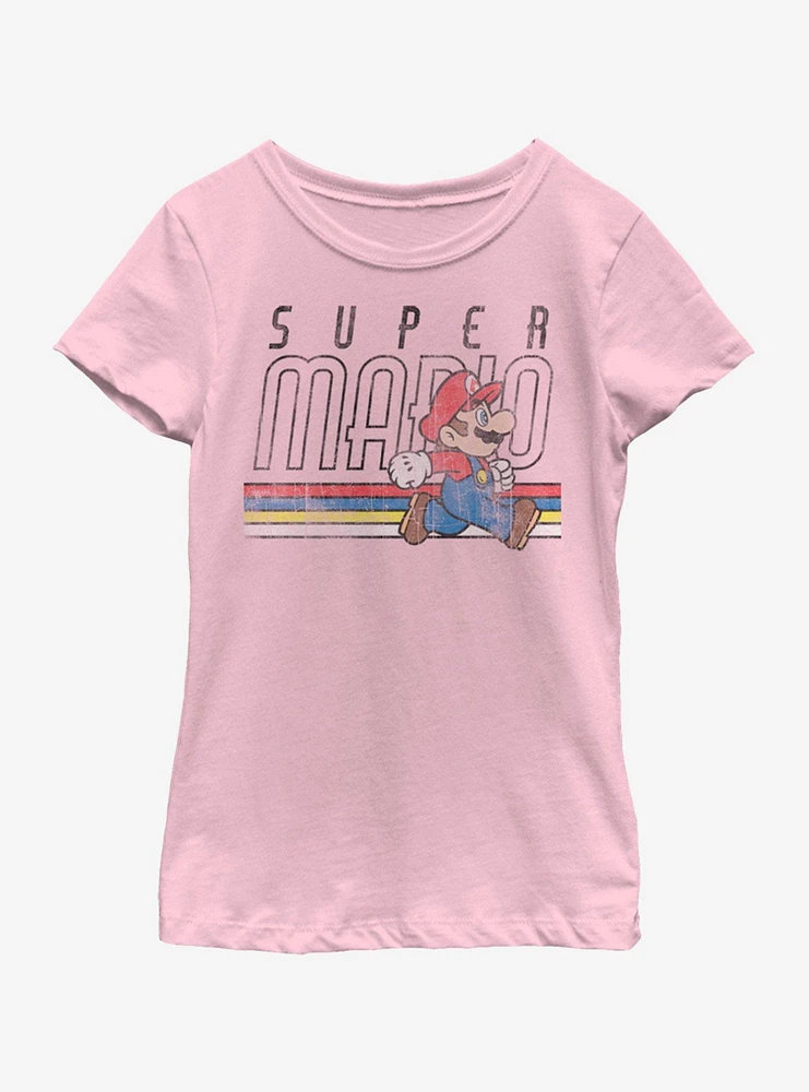 Nintendo Super Mario Throwback Youth Girls T-Shirt
