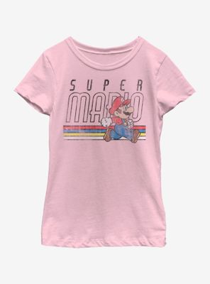 Nintendo Super Mario Throwback Youth Girls T-Shirt