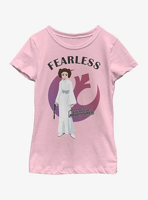 Star Wars Leia Fearless Galaxy Adventure Youth Girls T-Shirt