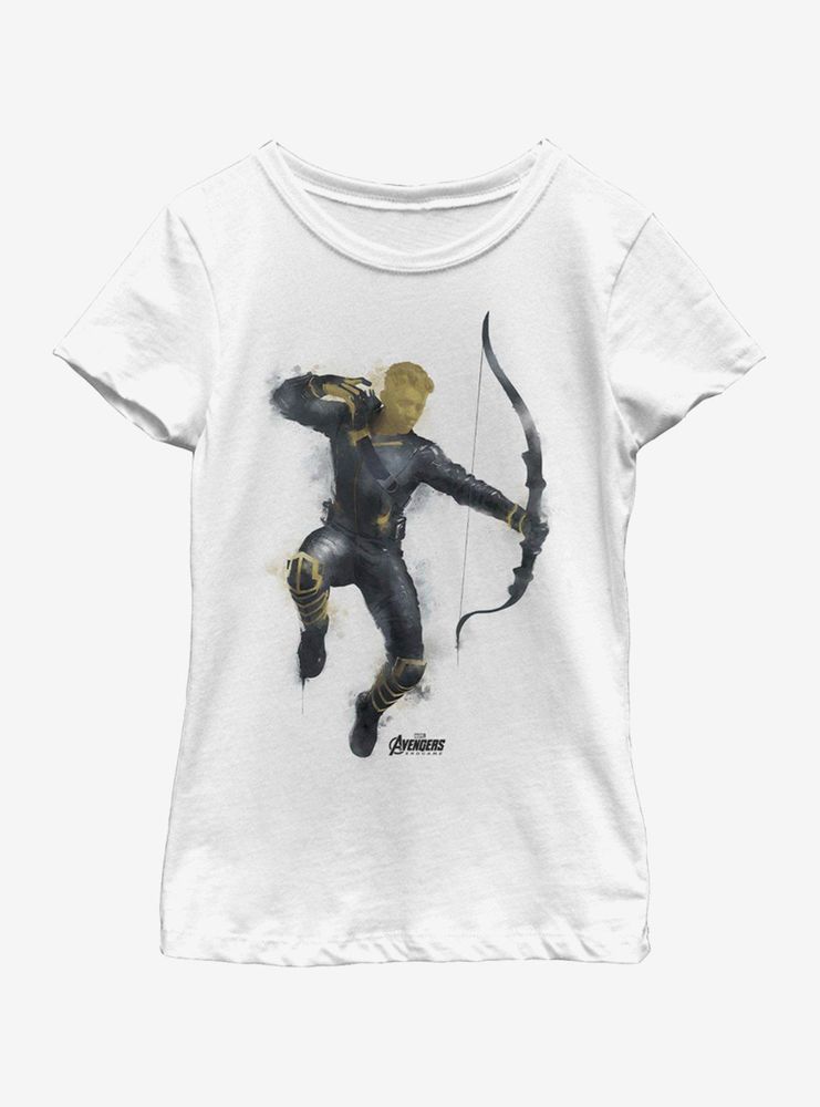 Marvel Avengers: Endgame Painted Hawk Youth Girls T-Shirt