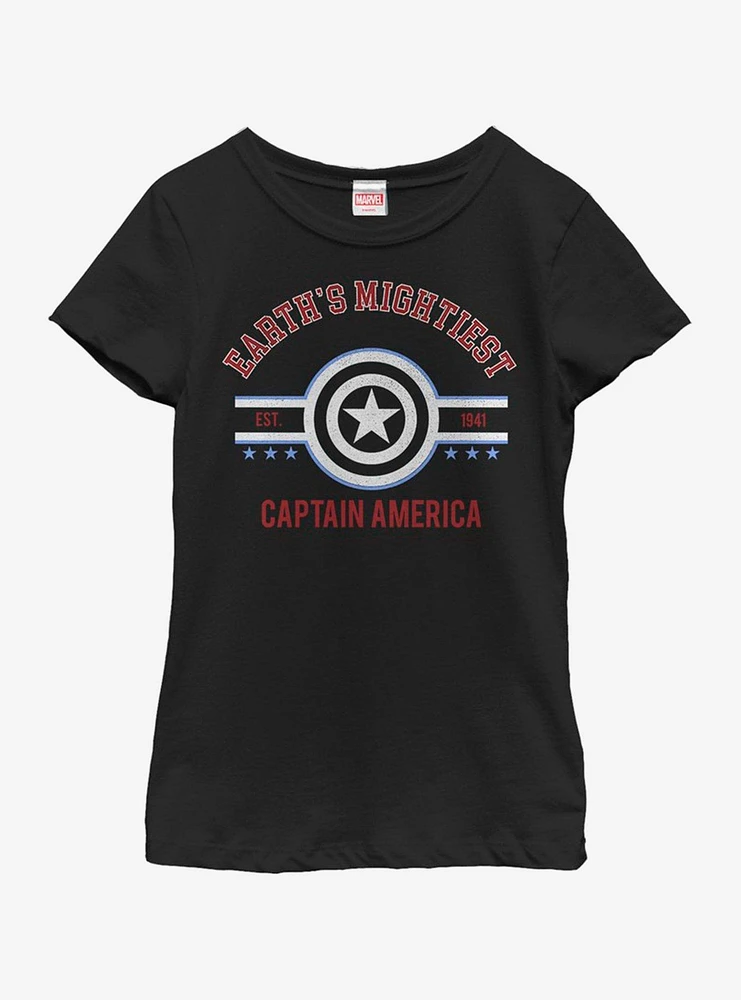 Marvel Captain America Mighty Youth Girls T-Shirt