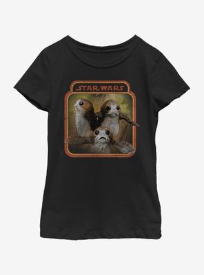 Star Wars The Last Jedi Porgs Trio Youth Girls T-Shirt