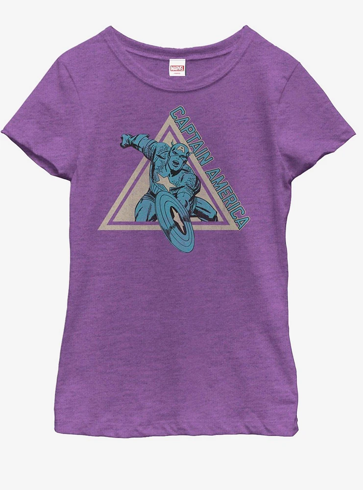 Marvel Captain America Cap Power Youth Girls T-Shirt