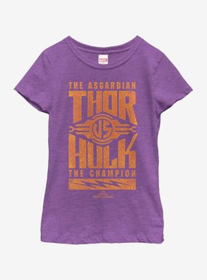 Marvel Thor and Hulk Stack Youth Girls T-Shirt