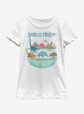 Jurassic Park WC Dinos Youth Girls T-Shirt