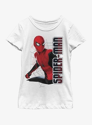 Marvel Spiderman: Far From Home Spider Webs Youth Girls T-Shirt