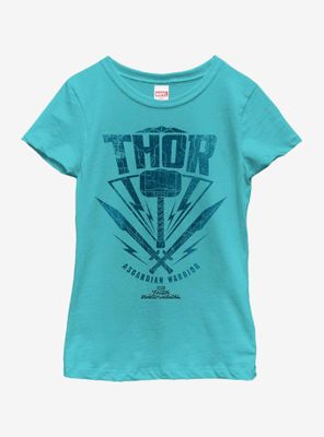Marvel Thor Hammer Stamp Youth Girls T-Shirt