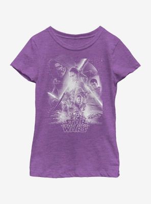 Star Wars The Force Awakens Poster Youth Girls T-Shirt