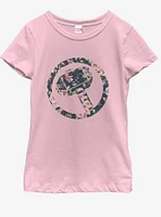 Marvel Thor Floral Youth Girls T-Shirt