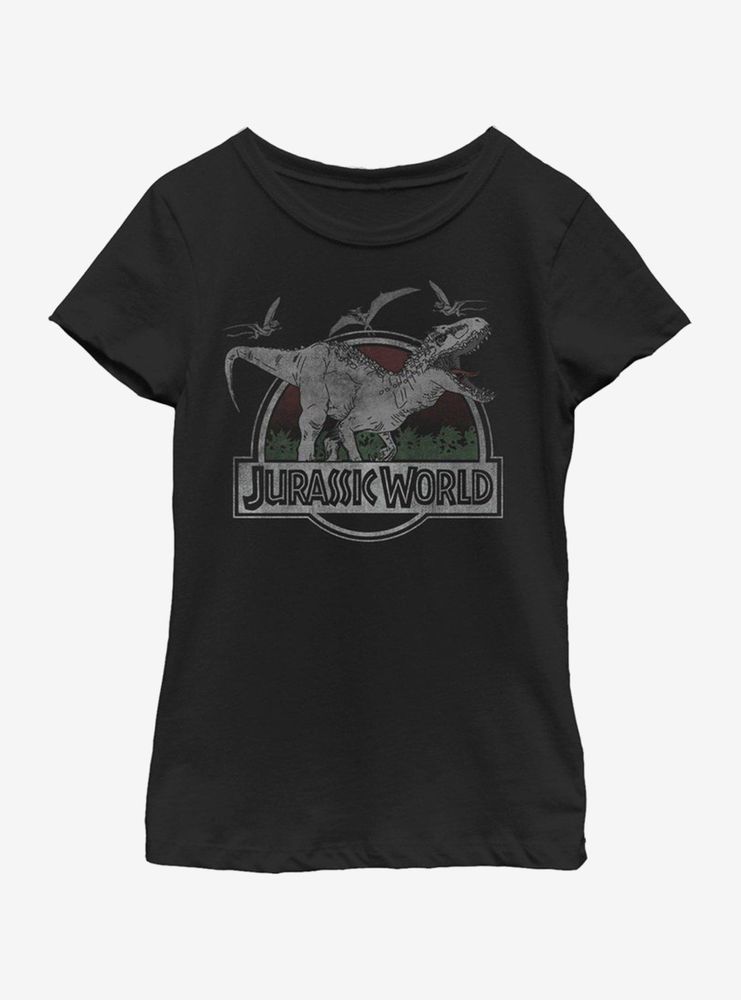 Jurassic Park Fight or Flight Youth Girls T-Shirt