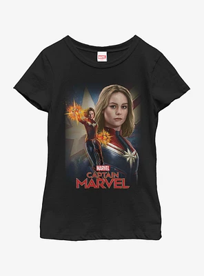 Marvel Captain Cap Youth Girls T-Shirt