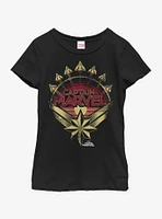 Marvel Captain Plane Model Youth Girls T-Shirt