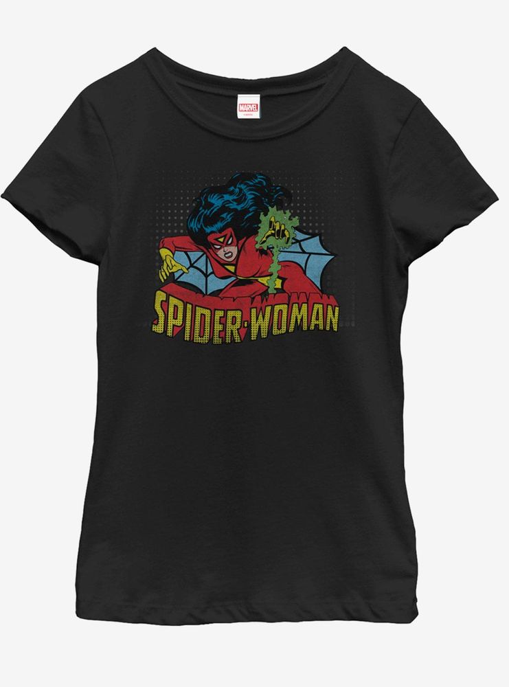 Marvel Spider Web Youth Girls T-Shirt