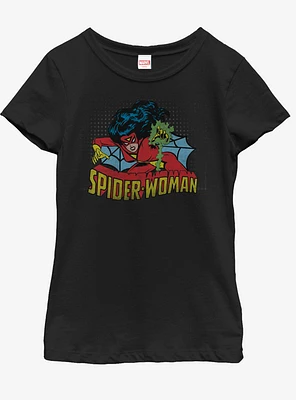 Marvel Spider Web Youth Girls T-Shirt