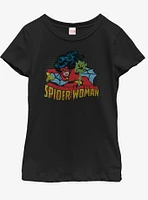 Marvel Spider Web Youth Girls T-Shirt