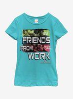 Marvel Thor Work Buddies Youth Girls T-Shirt