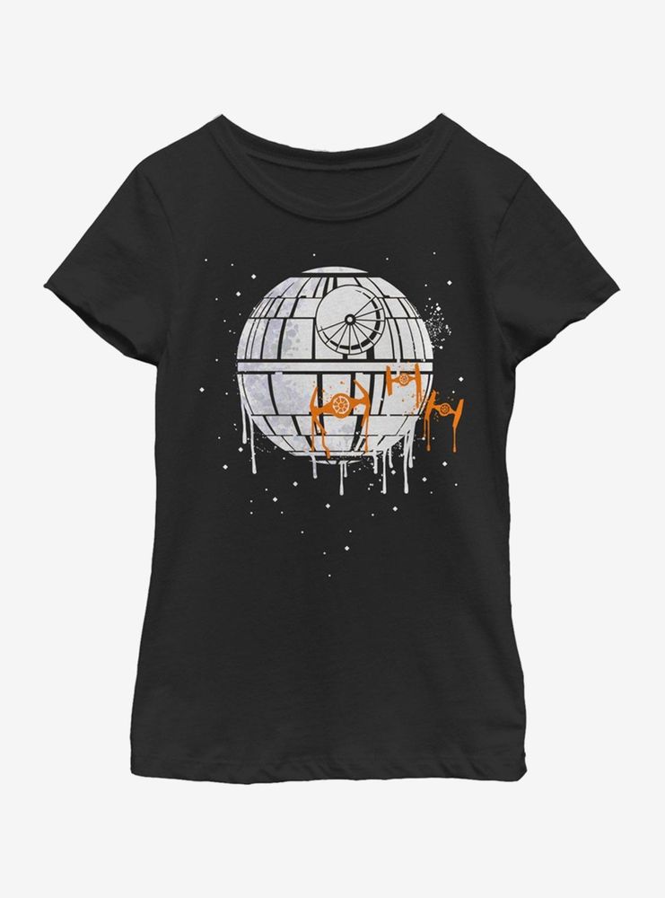 Star Wars No Moon Drip Youth Girls T-Shirt