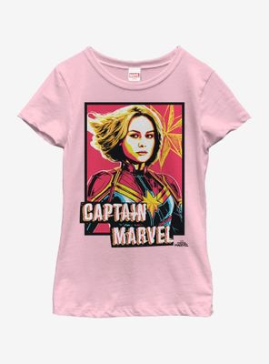 Marvel Captain Profile Youth Girls T-Shirt