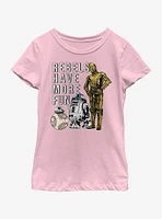 Star Wars The Last Jedi More Fun Youth Girls T-Shirt