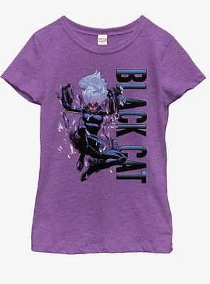 Marvel Black Cat Falls Youth Girls T-Shirt