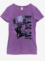 Marvel Black Cat Falls Youth Girls T-Shirt