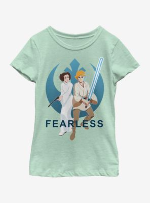 Star Wars Luke Leia Galaxy Adventures Youth Girls T-Shirt
