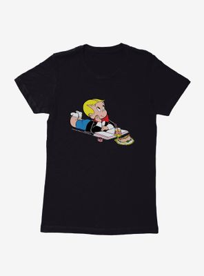 Richie Rich Reading And Snacking Womens T-Shirt