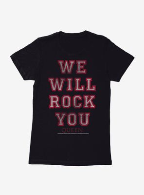 Queen We Will Rock You Womens T-Shirt