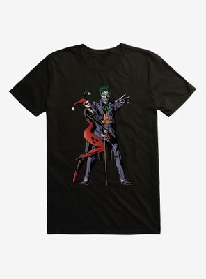 DC Comics Batman Joker And Harley Quinn Black T-Shirt